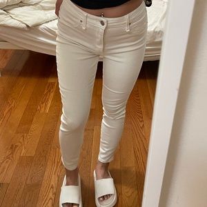 High Rise Skinny White Jeans🤍🌫